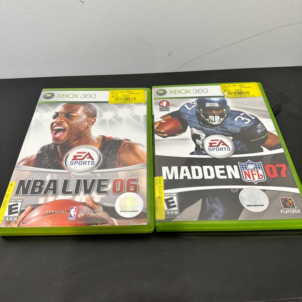 NBA Live 06 & Madden NFL 07 - Microsoft Xbox‎ 360 - EA Sports Games